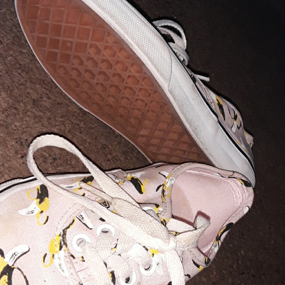 Banana Print Van's Shoes